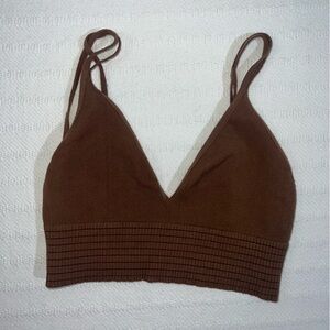 Free People Intimately Bralette Womens XS / S Brown Boho Lounge Comfort